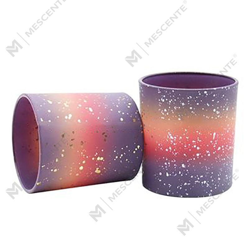 Barattoli di candela glassati vuoti personalizzati all'ingrosso M&Scent per realizzare candele con coperchio
