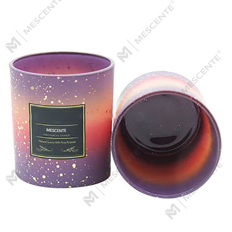 Barattoli di candela glassati vuoti personalizzati all'ingrosso M&Scent per realizzare candele con coperchio
