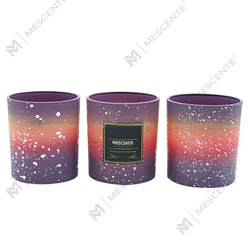 Barattoli di candela glassati vuoti personalizzati all'ingrosso M&Scent per realizzare candele con coperchio