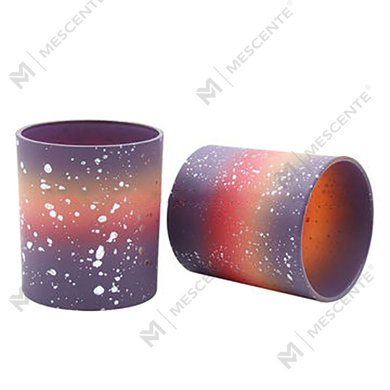 Barattoli di candela glassati vuoti personalizzati all'ingrosso M&Scent per realizzare candele con coperchio