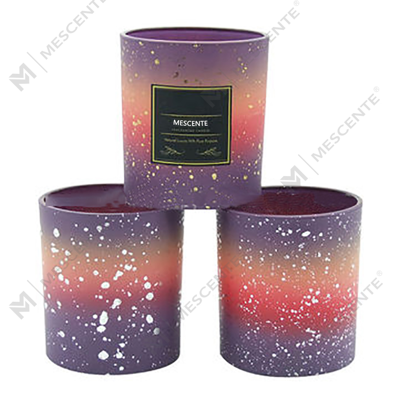 Barattoli di candela glassati vuoti personalizzati all'ingrosso M&Scent per realizzare candele con coperchio