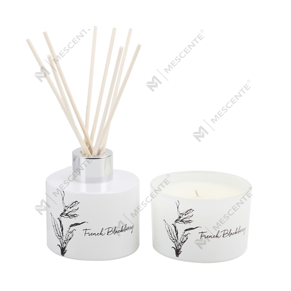 Diffusore di aromi a bastoncini e set regalo di candele profumate all'ingrosso di lusso con etichetta privata Mescente