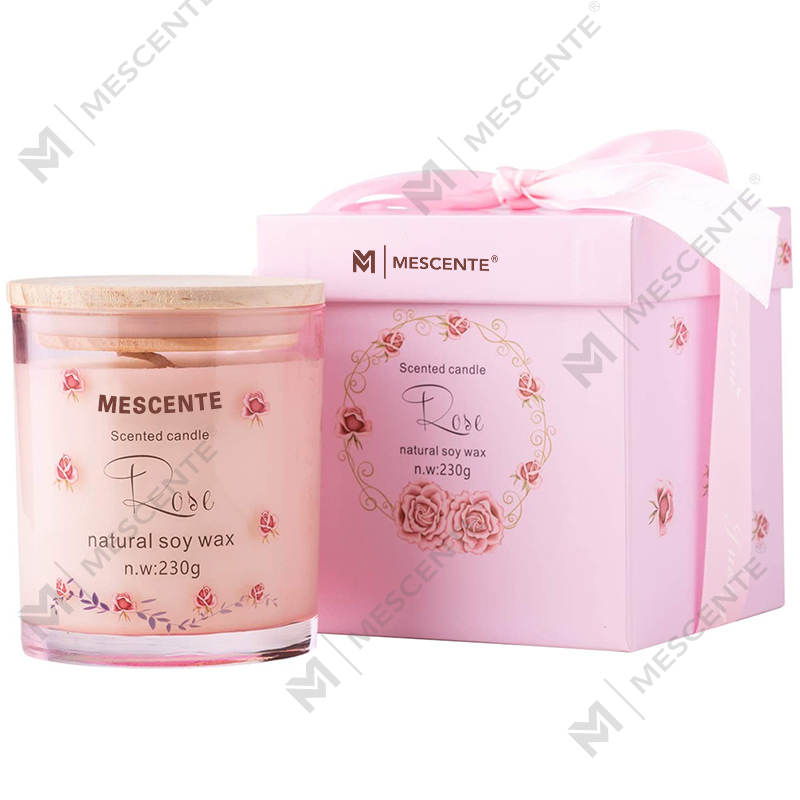 M&Scent Portabicchiere di lusso fatto a mano Candela profumata alla vaniglia con pilastro in ceramica spirituale con cristalli