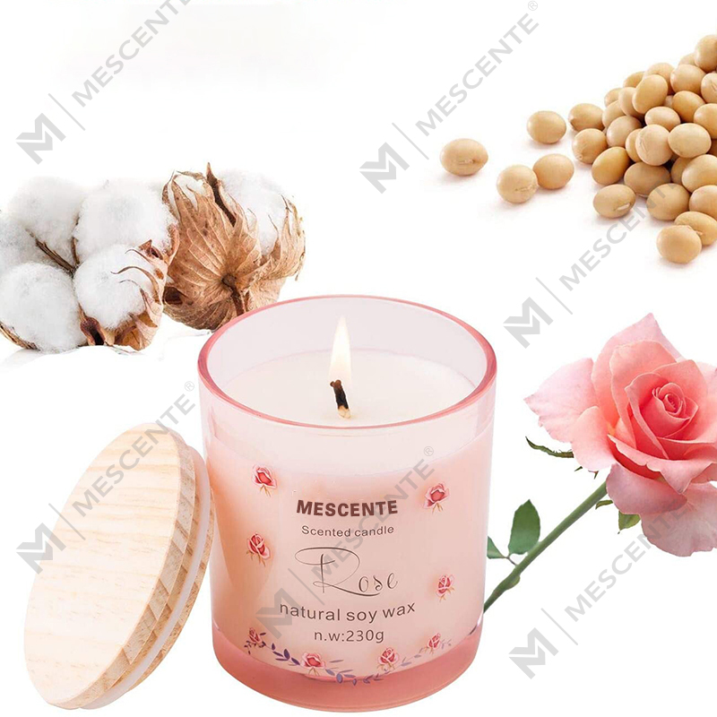 M&Scent Portabicchiere di lusso fatto a mano Candela profumata alla vaniglia con pilastro in ceramica spirituale con cristalli