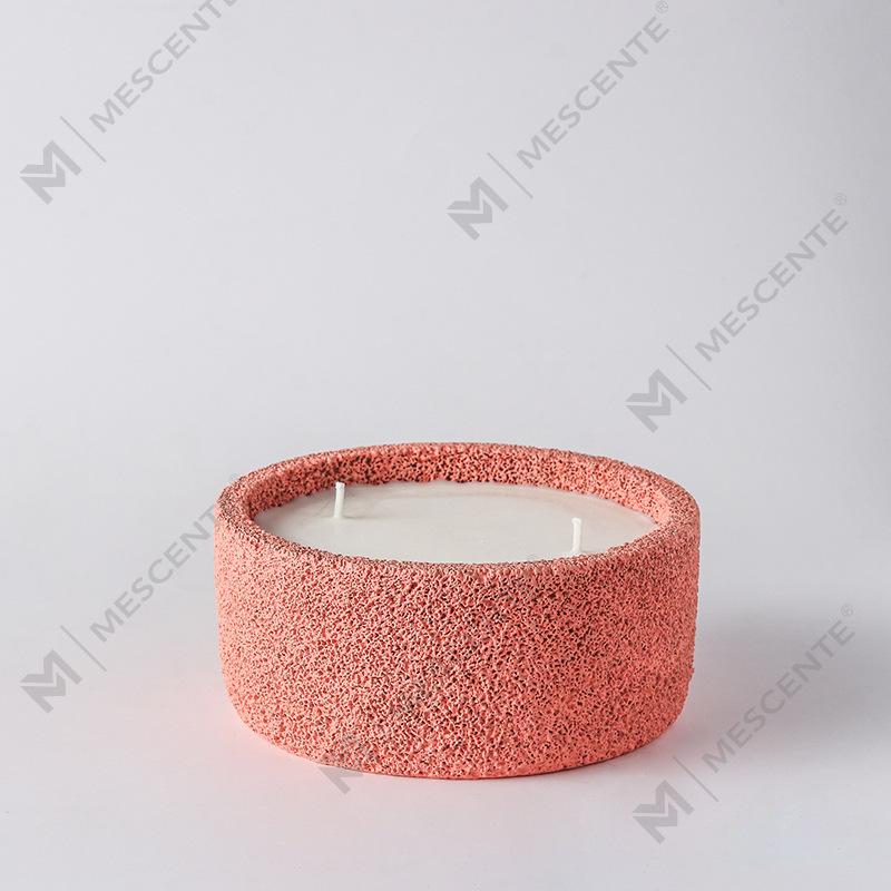 Candele spirituali a colonna con logo di lusso fatte a mano M&Scent in vetro profumato con cristalli, candela a 3 stoppini
