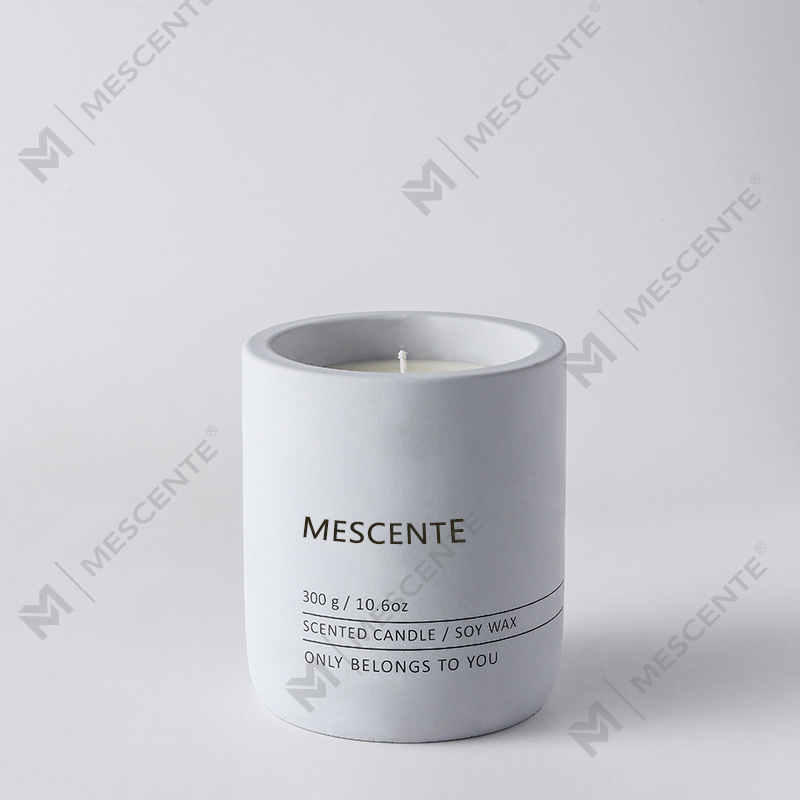 Candela di cera di soia profumata Woodwick in ceramica di cristallo con etichetta privata per massaggi decorativi di lusso personalizzati M&Scent