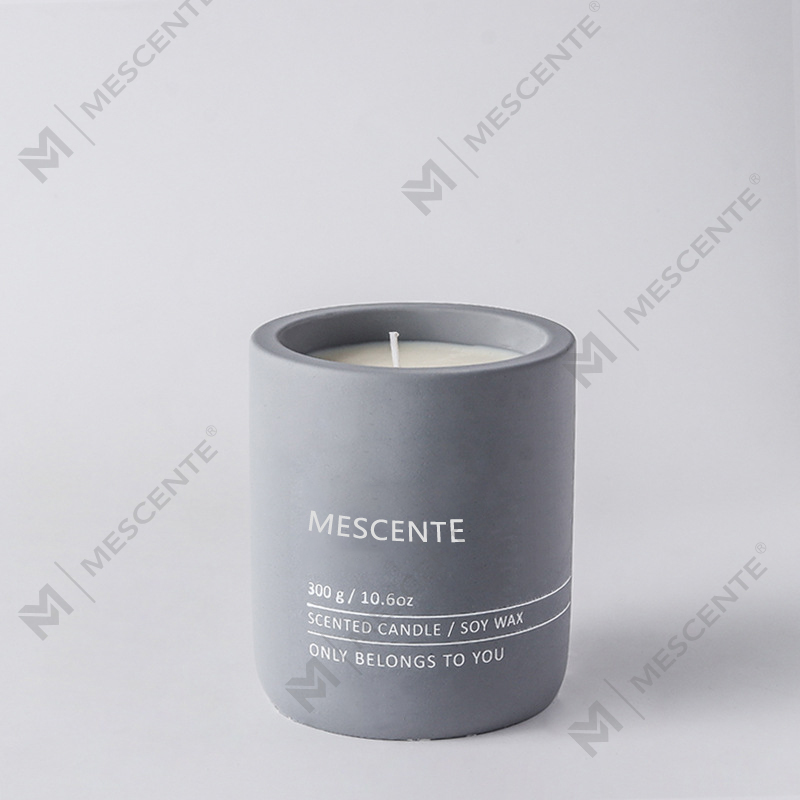 Candela di cera di soia profumata Woodwick in ceramica di cristallo con etichetta privata per massaggi decorativi di lusso personalizzati M&Scent