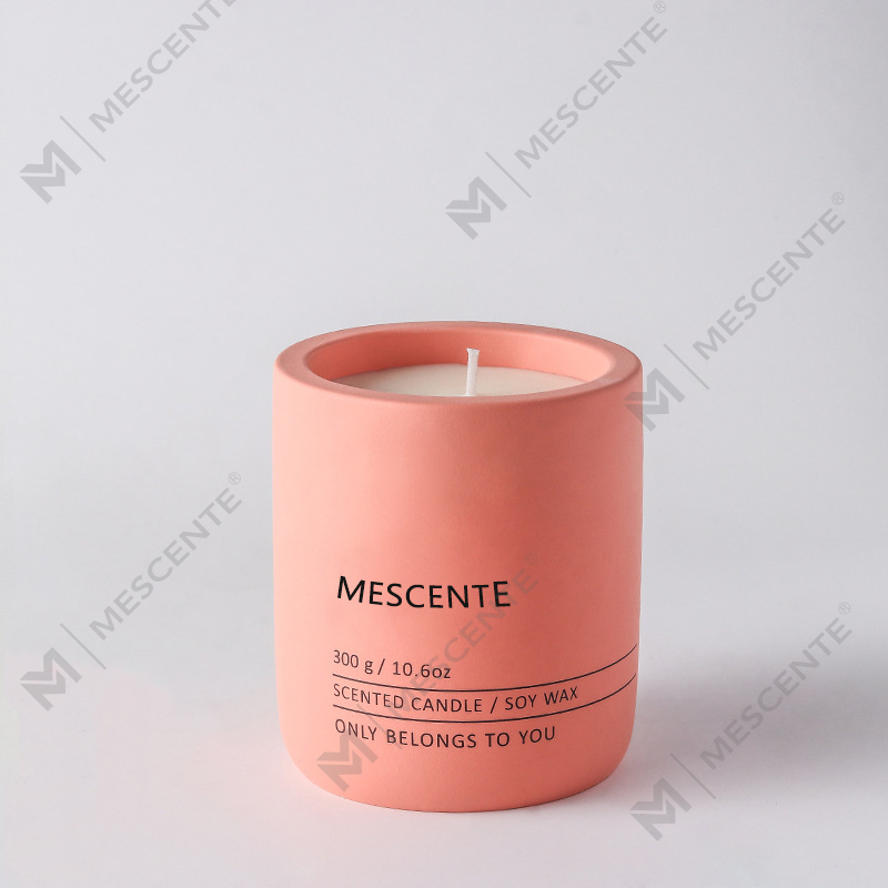 Candela di cera di soia profumata Woodwick in ceramica di cristallo con etichetta privata per massaggi decorativi di lusso personalizzati M&Scent