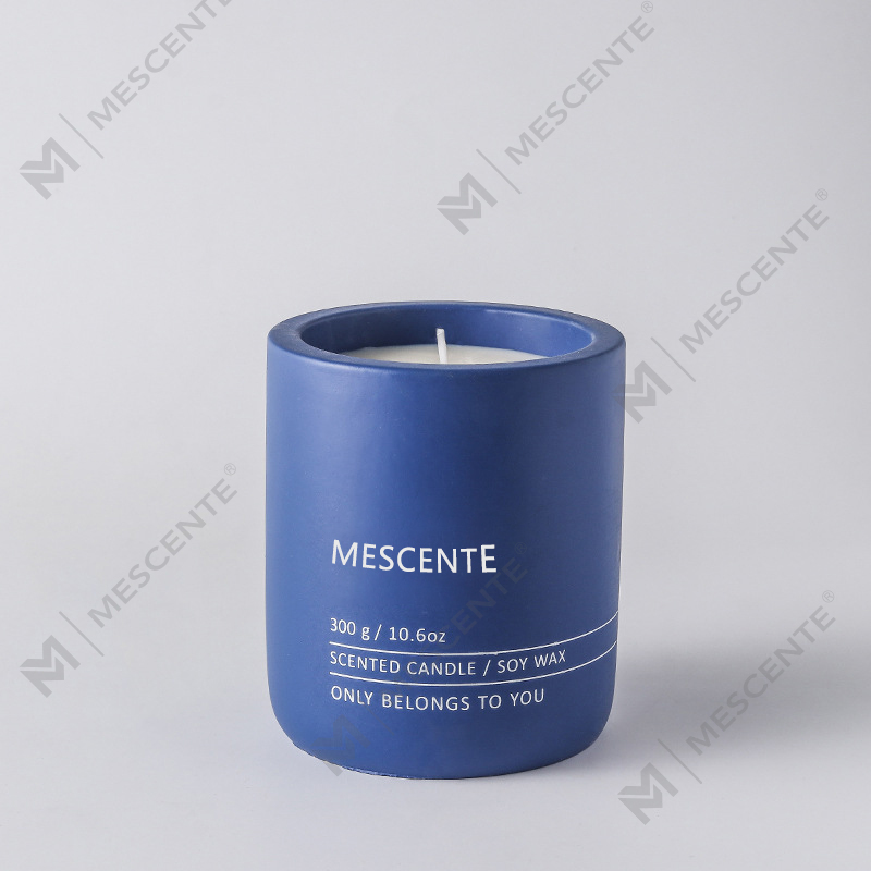 Candela di cera di soia profumata Woodwick in ceramica di cristallo con etichetta privata per massaggi decorativi di lusso personalizzati M&Scent