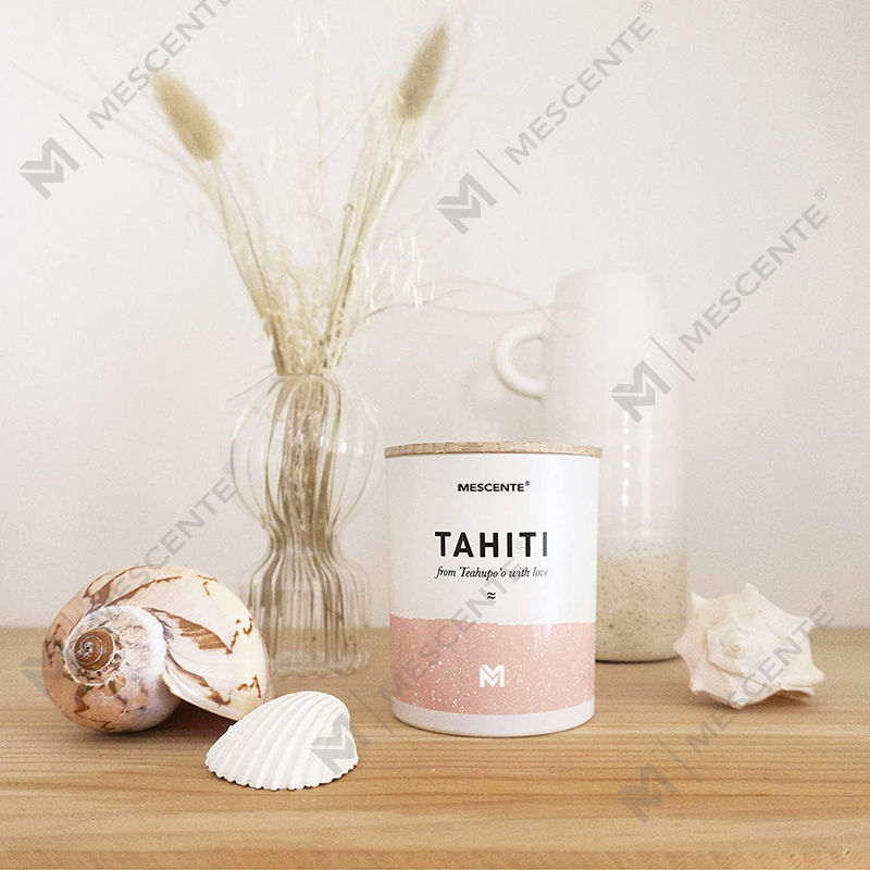 M&Scent Set regalo di candele a colonna in cera di soia profumata con fiori decorativi di lusso a buon mercato all'ingrosso