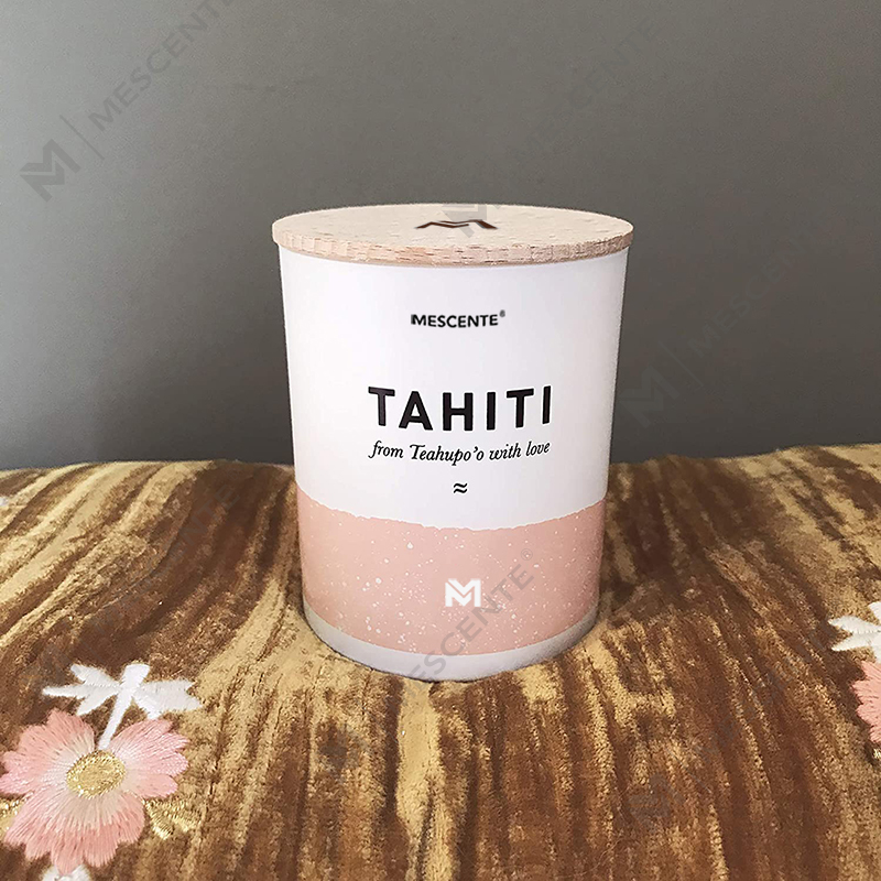 M&Scent Set regalo di candele a colonna in cera di soia profumata con fiori decorativi di lusso a buon mercato all'ingrosso