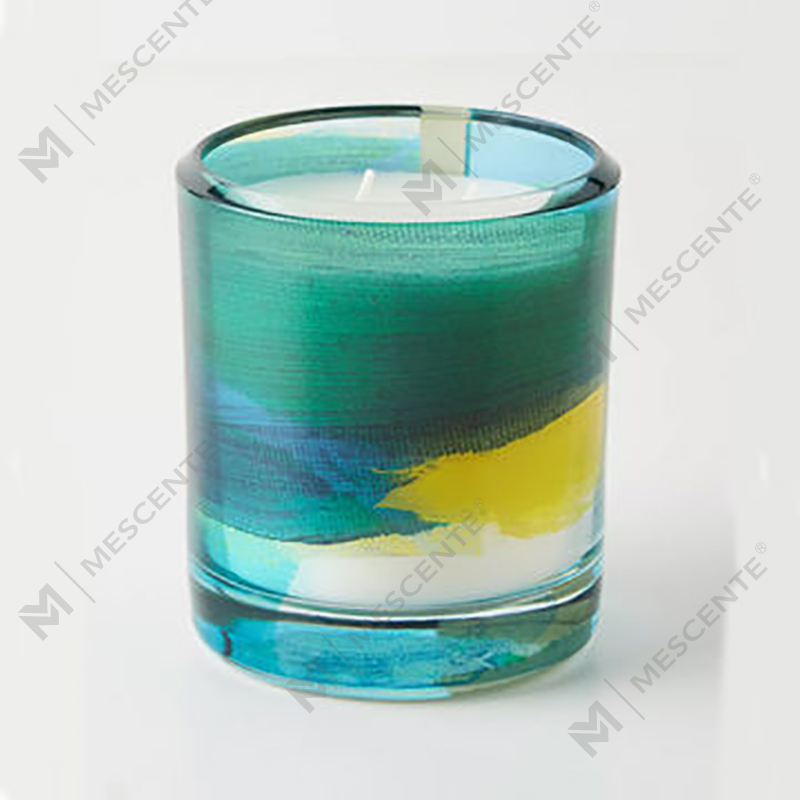 M&Scent Candele di cera di soia profumate in cristallo di vetro nero con decorazione personalizzata di lusso all'ingrosso