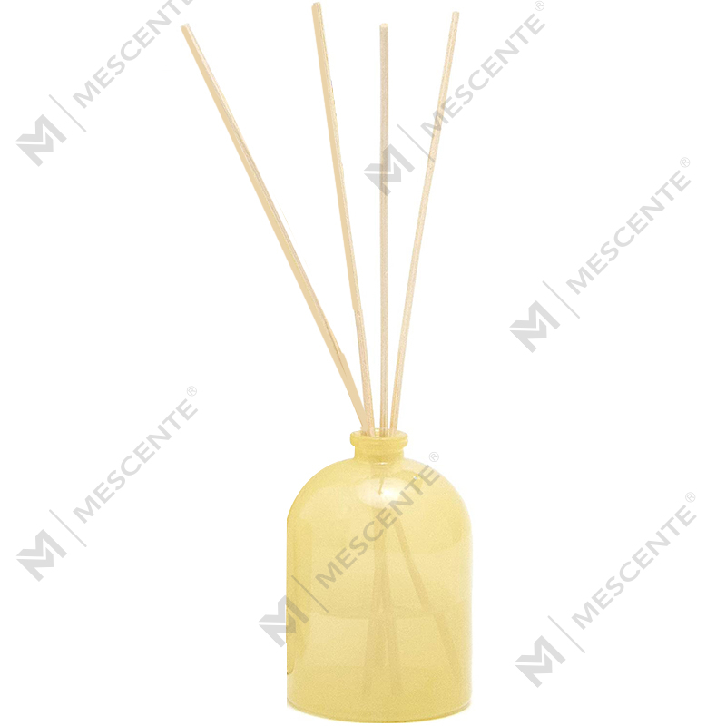 Diffusore a lamella liquido con etichetta privata con fiore in vetro oro rosa personalizzato di lusso M&Scent di grandi dimensioni con confezione regalo