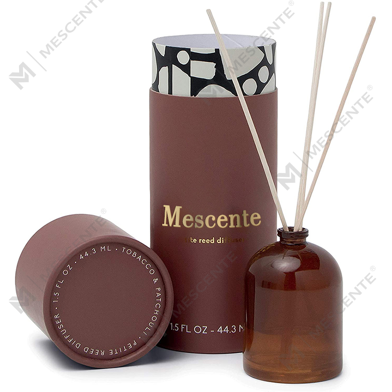 Diffusore a lamella liquido con etichetta privata con fiore in vetro oro rosa personalizzato di lusso M&Scent di grandi dimensioni con confezione regalo