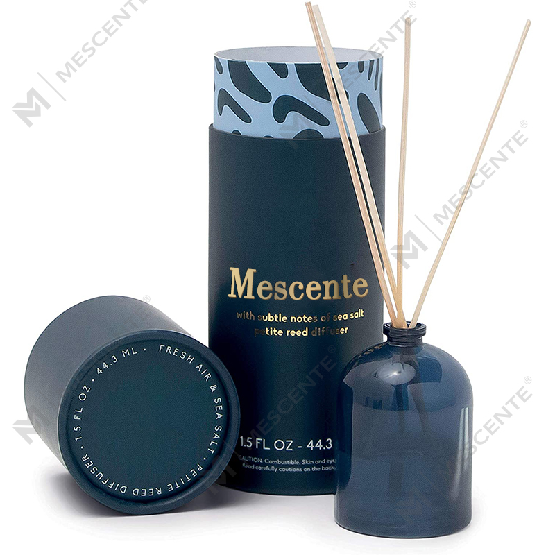 Diffusore a lamella liquido con etichetta privata con fiore in vetro oro rosa personalizzato di lusso M&Scent di grandi dimensioni con confezione regalo