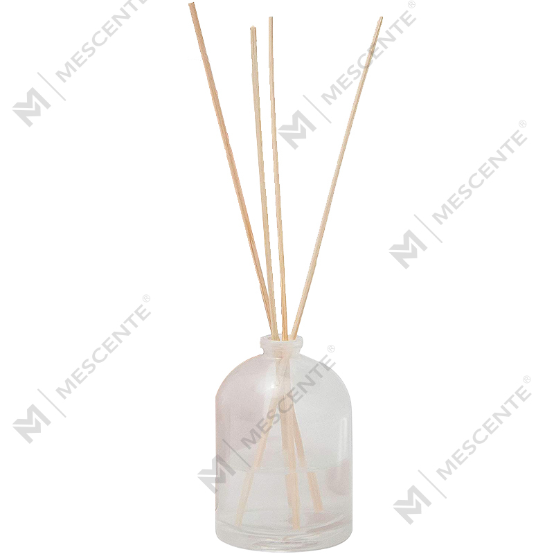 Diffusore a lamella liquido con etichetta privata con fiore in vetro oro rosa personalizzato di lusso M&Scent di grandi dimensioni con confezione regalo