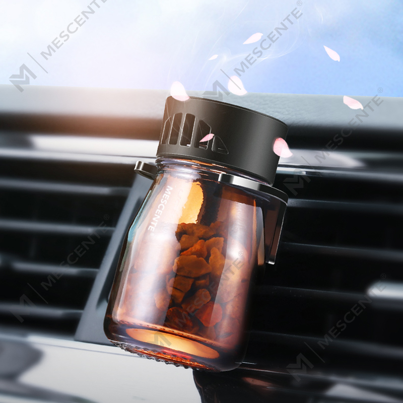 Bottiglie di deodorante per auto con mini profumo biologico M&Scent, pompa d'aria per auto