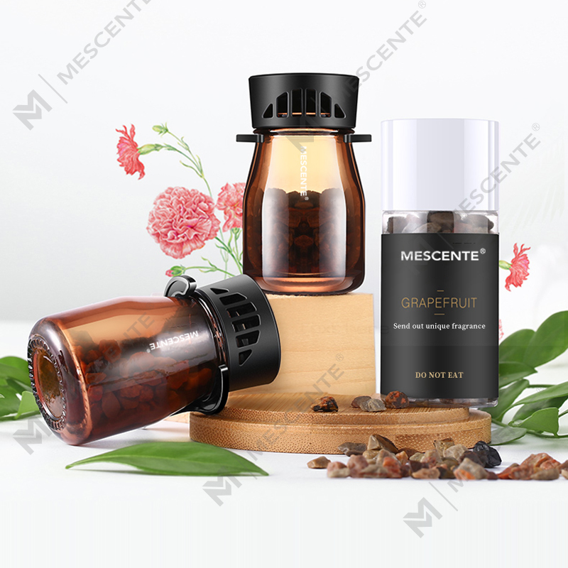 Bottiglie di deodorante per auto con mini profumo biologico M&Scent, pompa d'aria per auto