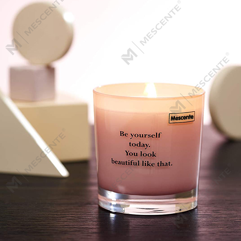 Candele di cera di soia in vasetti di lusso con marchio privato all'ingrosso M&Scent