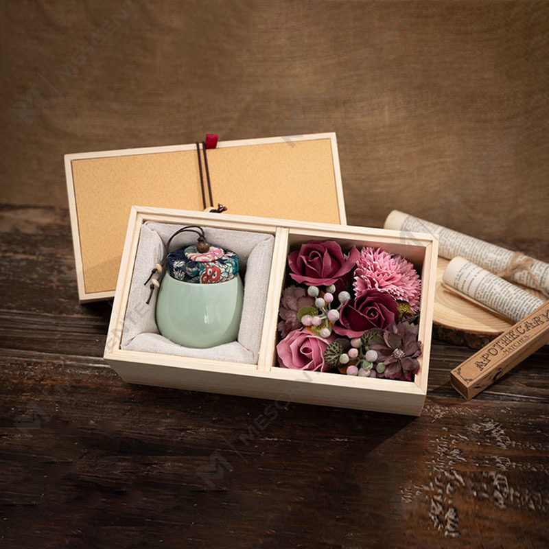 Candela alla paraffina per aromaterapia con pilastro in ceramica, decorazione di lusso, ordine all'ingrosso
