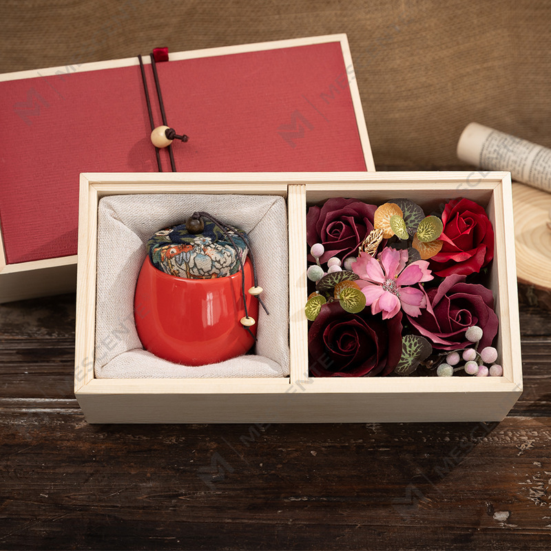 Candela alla paraffina per aromaterapia con pilastro in ceramica, decorazione di lusso, ordine all'ingrosso