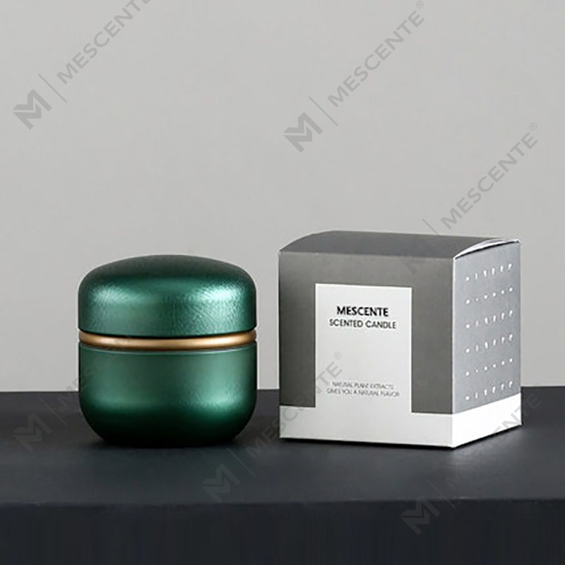 Candela in cera di soia profumata Woodwick con etichetta privata di lusso decorativa personalizzata M&Scent