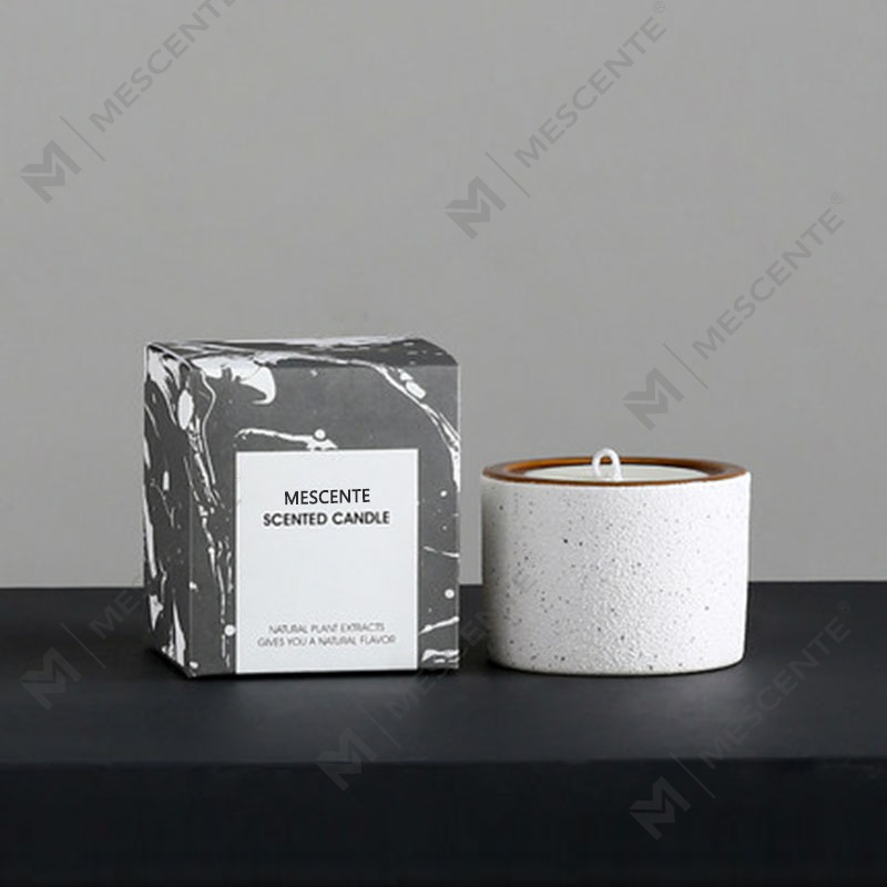 Candela in cera di soia profumata Woodwick con etichetta privata di lusso decorativa personalizzata M&Scent
