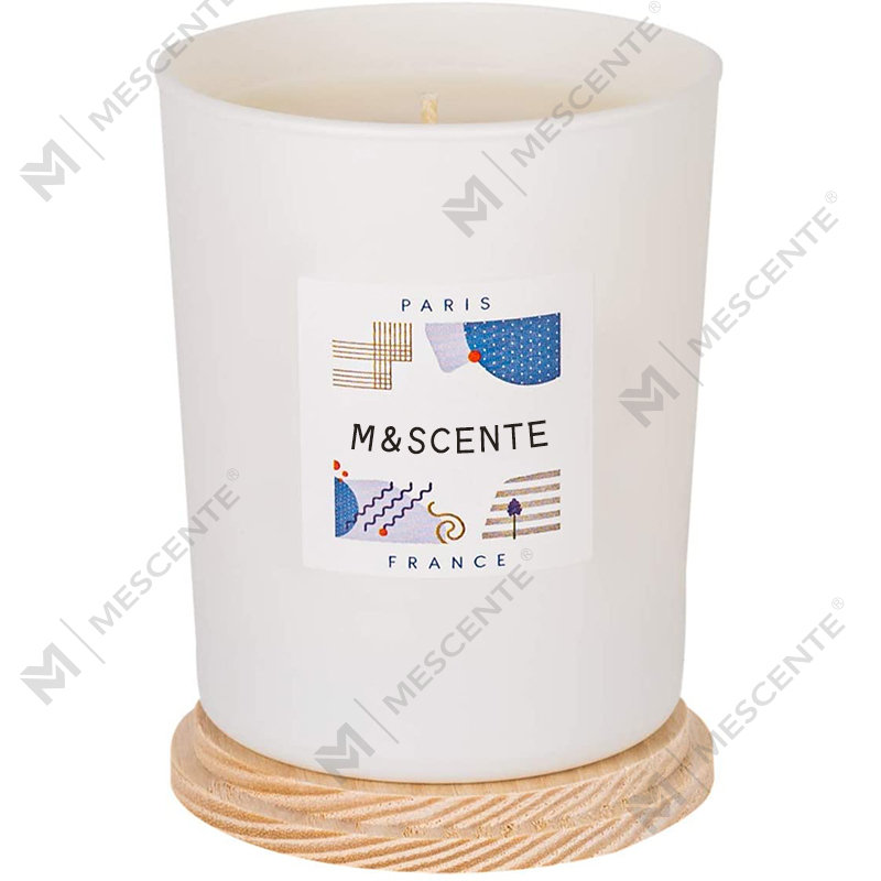 M&Scent etichetta privata personalizzata realizzata con candele chic in cera di soia profumata colorata