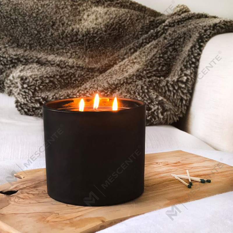 M&SCENT Candela natalizia in cera di soia profumata in barattolo di vetro naturale ampiamente utilizzata con scatola pieghevole
