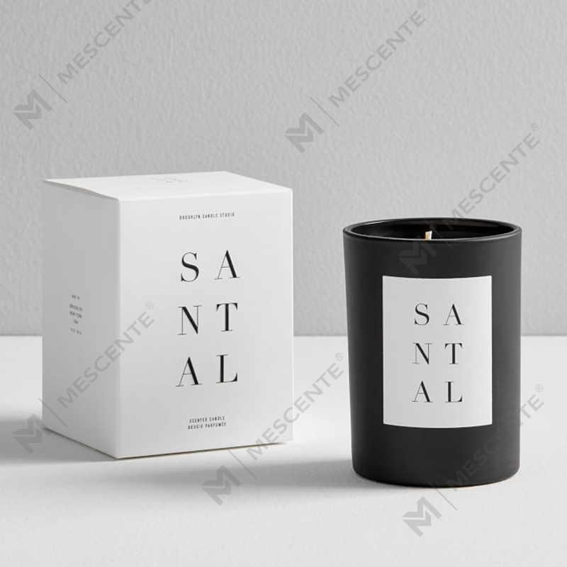 Custom Home Decoration Glass Jar Scented Soy Wax Candle