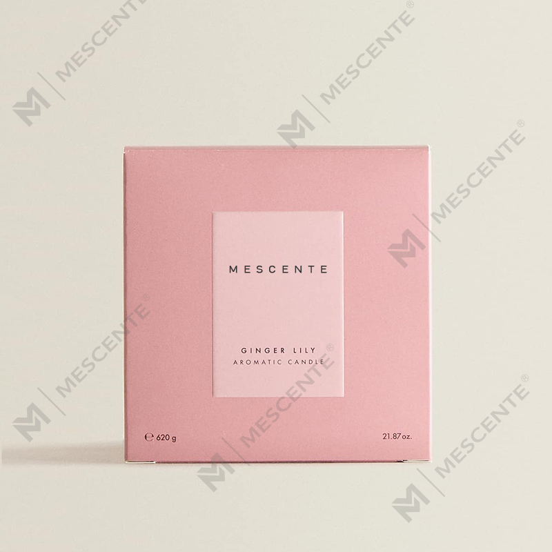 M&S cent Candele di soia personalizzate di lusso a 3 stoppini con coperchio in legno A29273-1