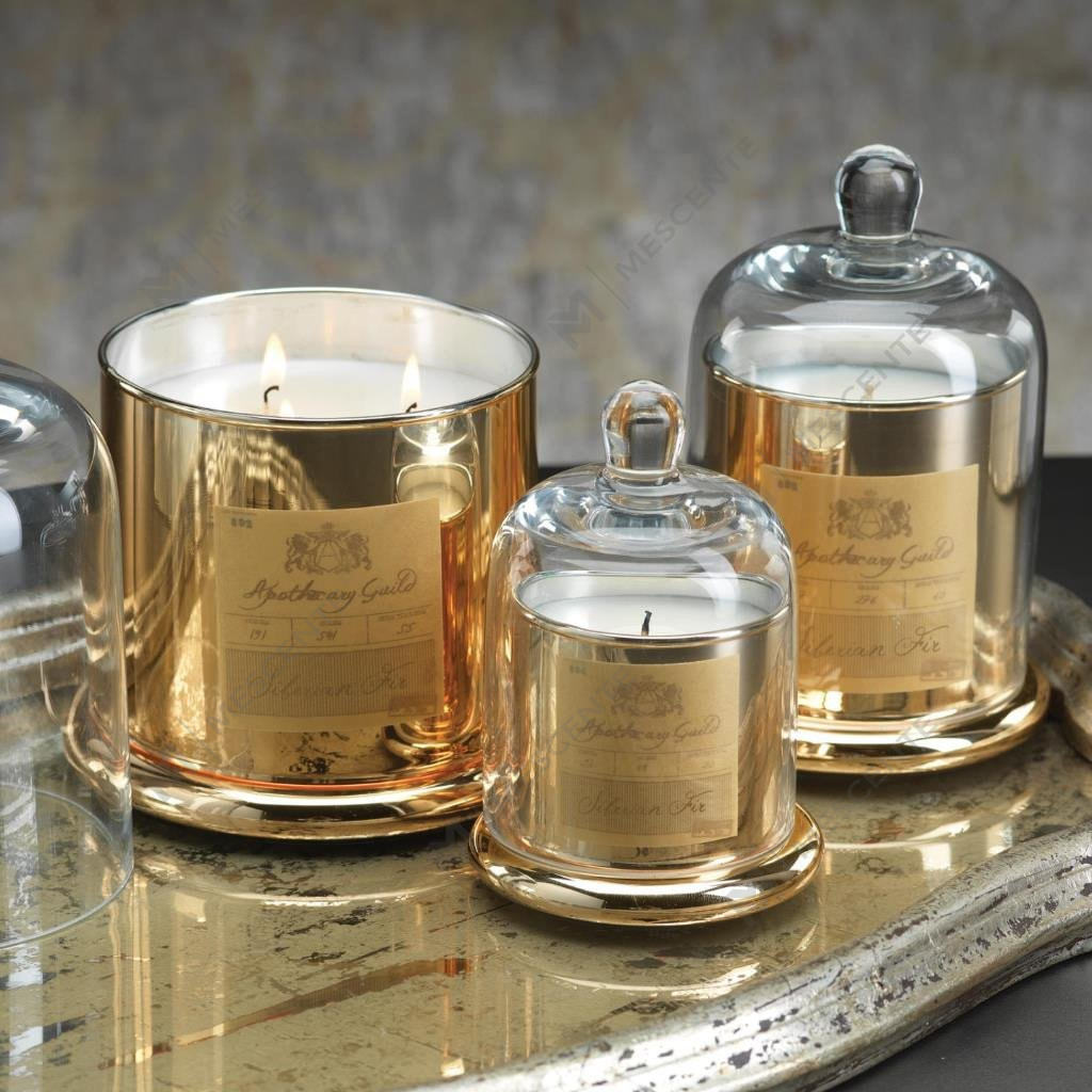 M&Scent Candela profumata decorativa per matrimonio romantico con campana in vetro con copertura a cupola A29275