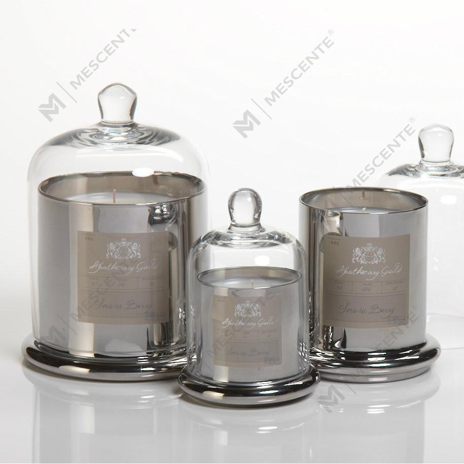M&Scent Candela profumata decorativa per matrimonio romantico con campana in vetro con copertura a cupola A29275