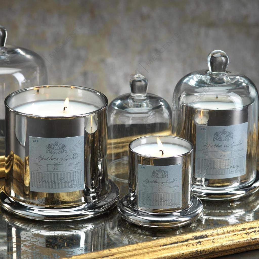 M&Scent Candela profumata decorativa per matrimonio romantico con campana in vetro con copertura a cupola A29275