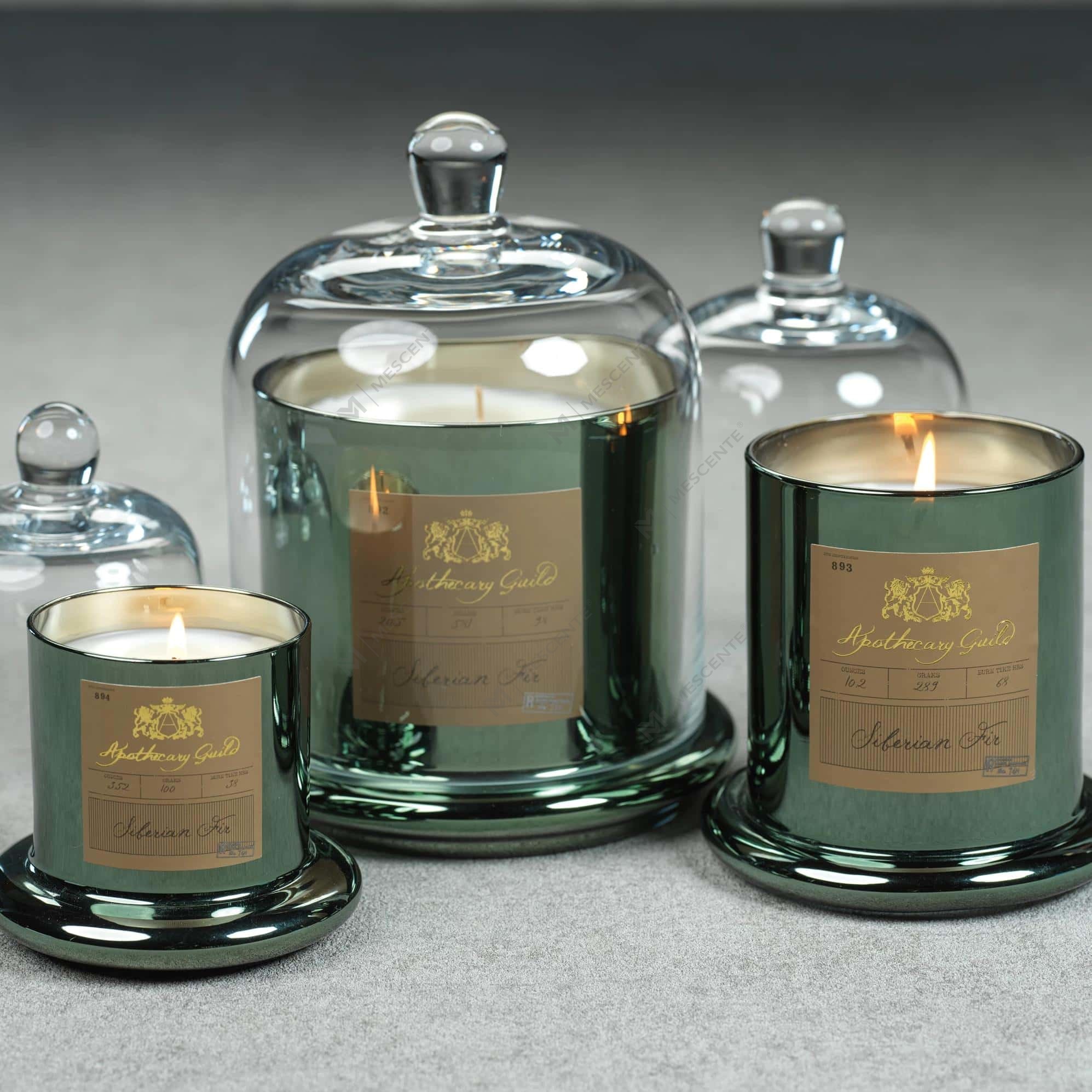 M&Scent Candela profumata decorativa per matrimonio romantico con campana in vetro con copertura a cupola A29275