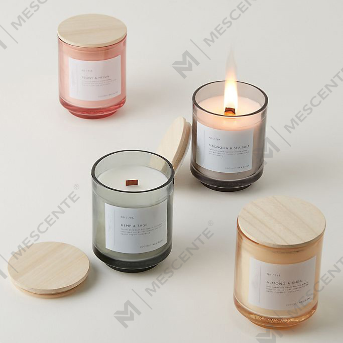 Candele di cera di soia profumate di lusso all
