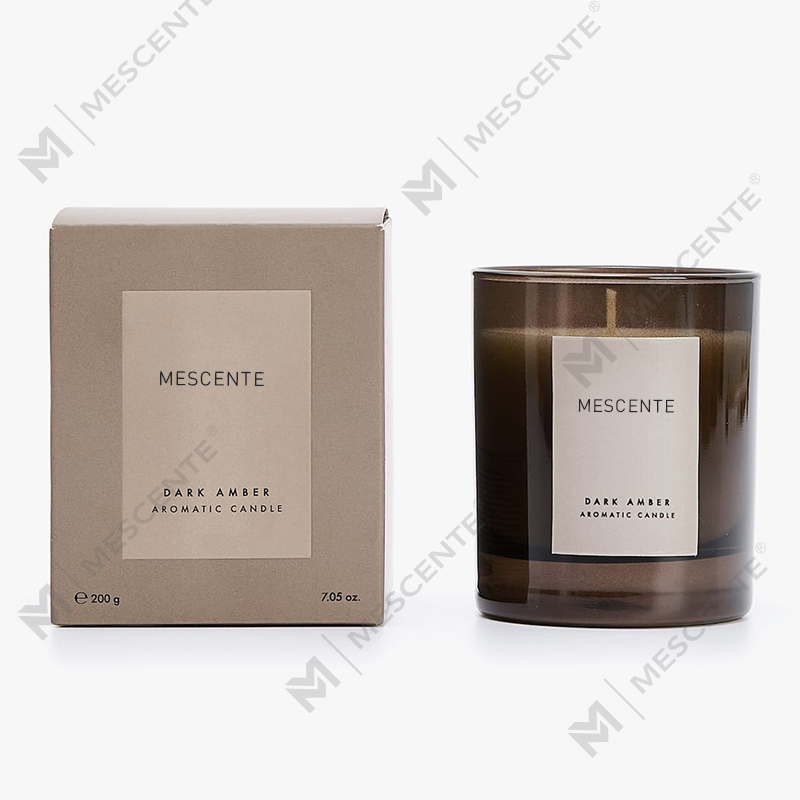 Mescente, marchio privato di lusso, candele profumate per aromaterapia in cristallo