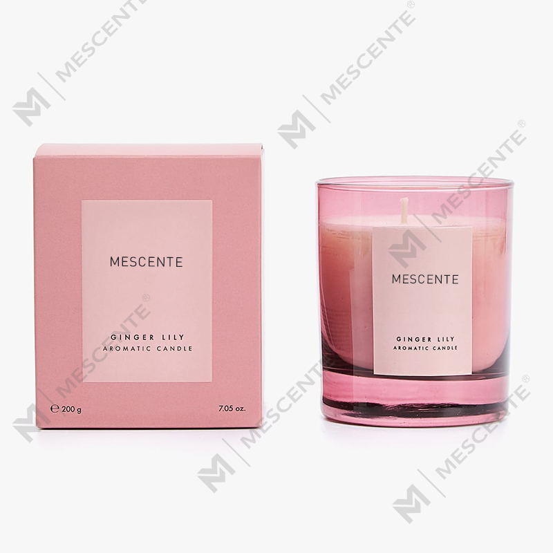 Mescente, marchio privato di lusso, candele profumate per aromaterapia in cristallo