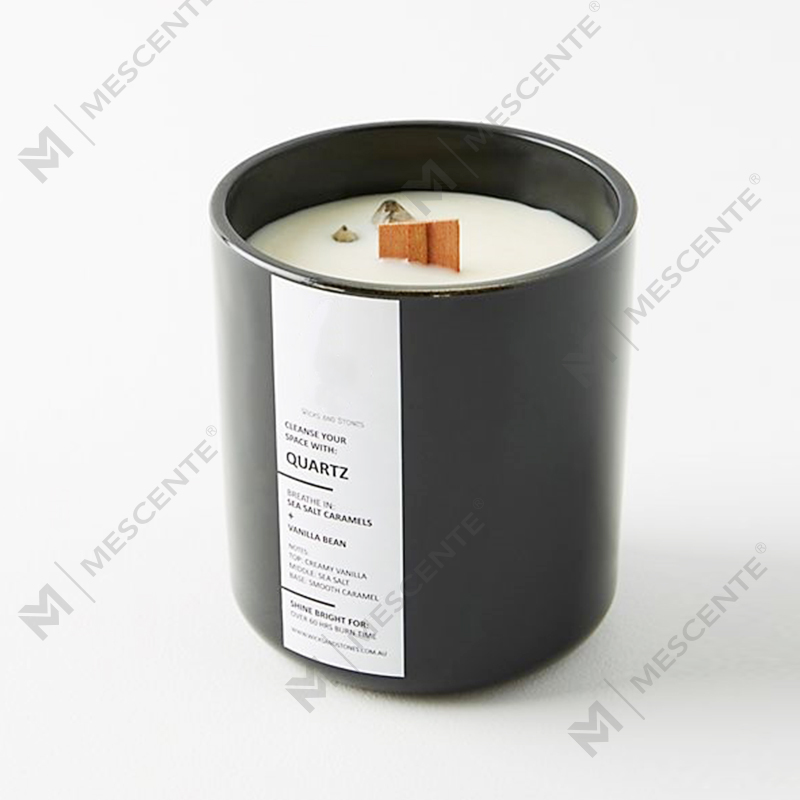 Candele di soia profumate al tè bianco Mescente private label in barattoli