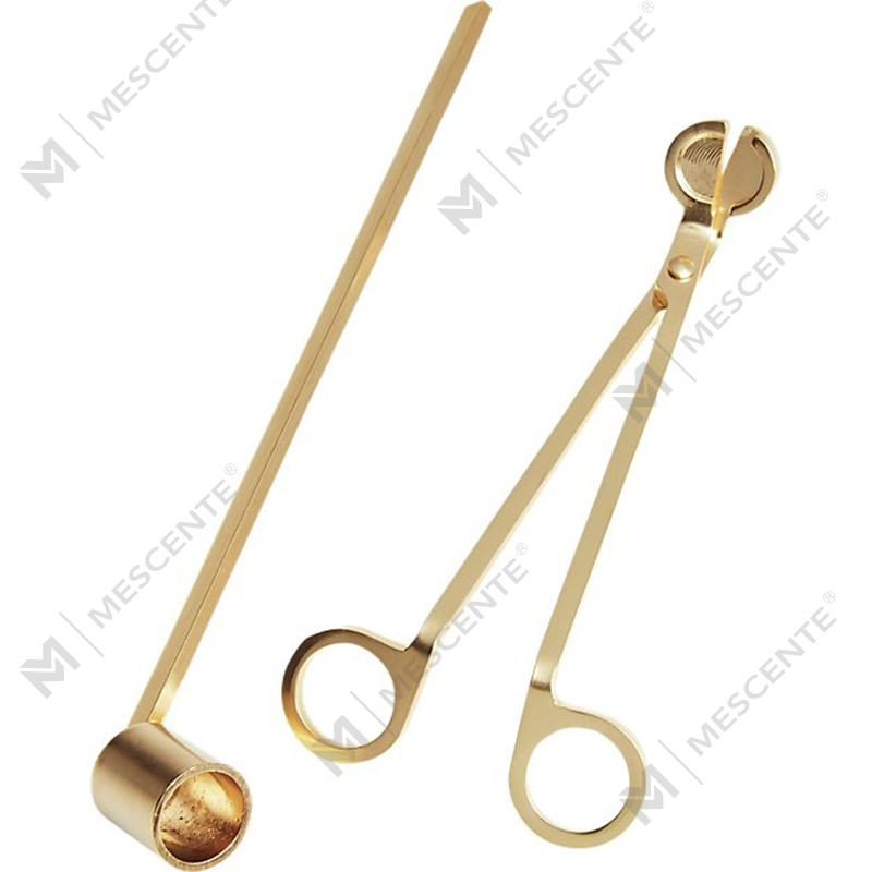 Set di spegnitoio per stoppini per candele in acciaio inossidabile Mescente A99133-2