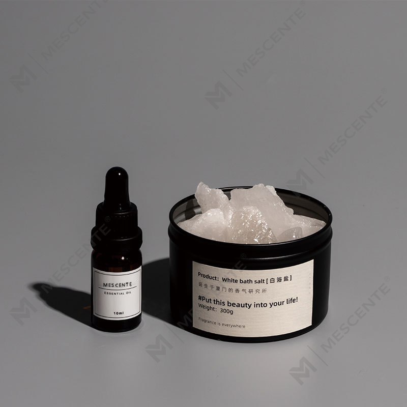 Pietra di incenso profumata profumata all'olio essenziale in barattolo di vetro trasparente con olio essenziale naturale A29200-Export pass