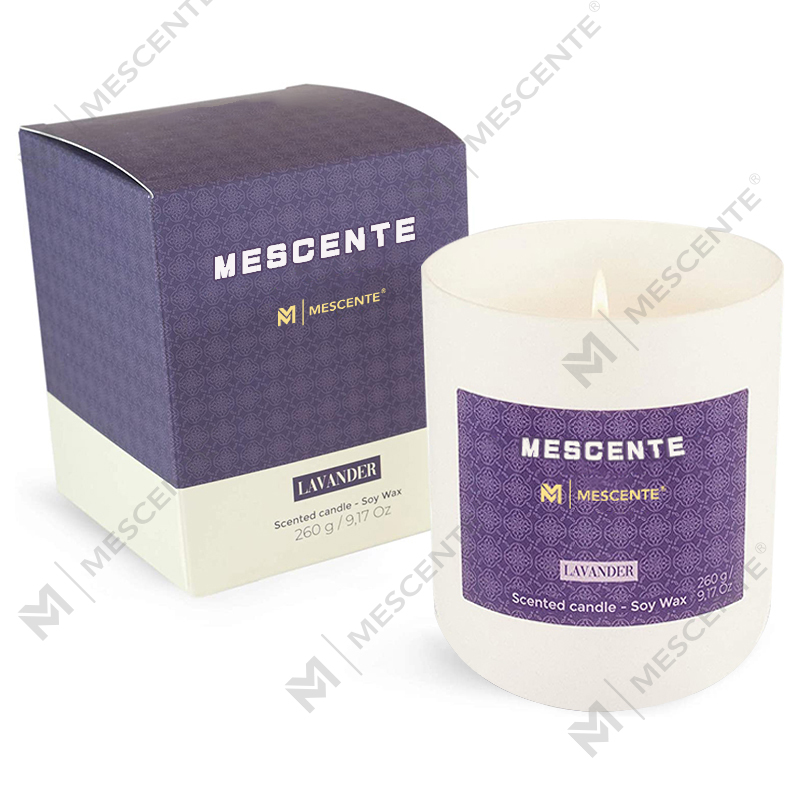 Mini candele a base di soia M&Scent Mason Jar, confezione di lusso candela in marmo cera di soia