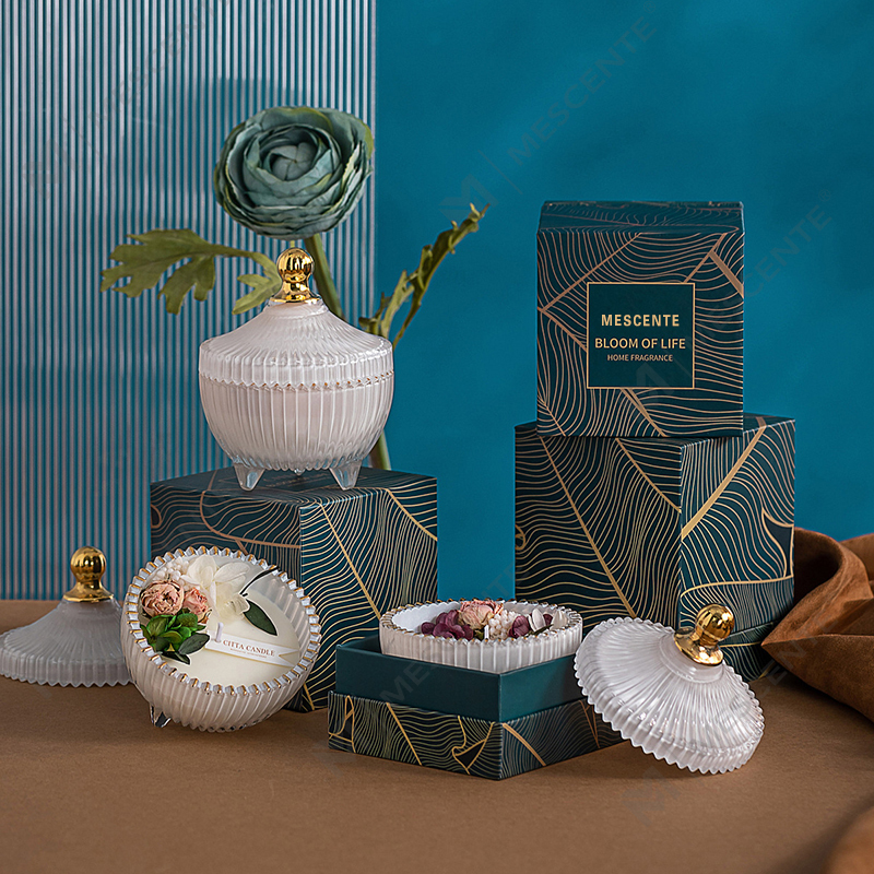 M&Scent Candela aromatica con stoppino in legno di cera di soia profumata a marchio privato di lusso personalizzata all'ingrosso all'ingrosso