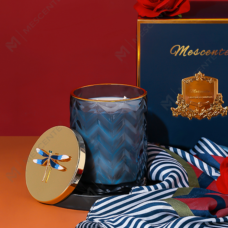 M&Scent all'ingrosso Candele di soia con aroma di fragranza profumata per aromaterapia con etichetta privata personalizzata con cristalli