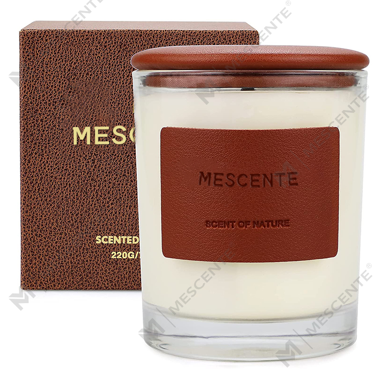 M&Scent vende all'ingrosso bellissime candele in barattoli di vetro riciclato in Cina, candela relax
