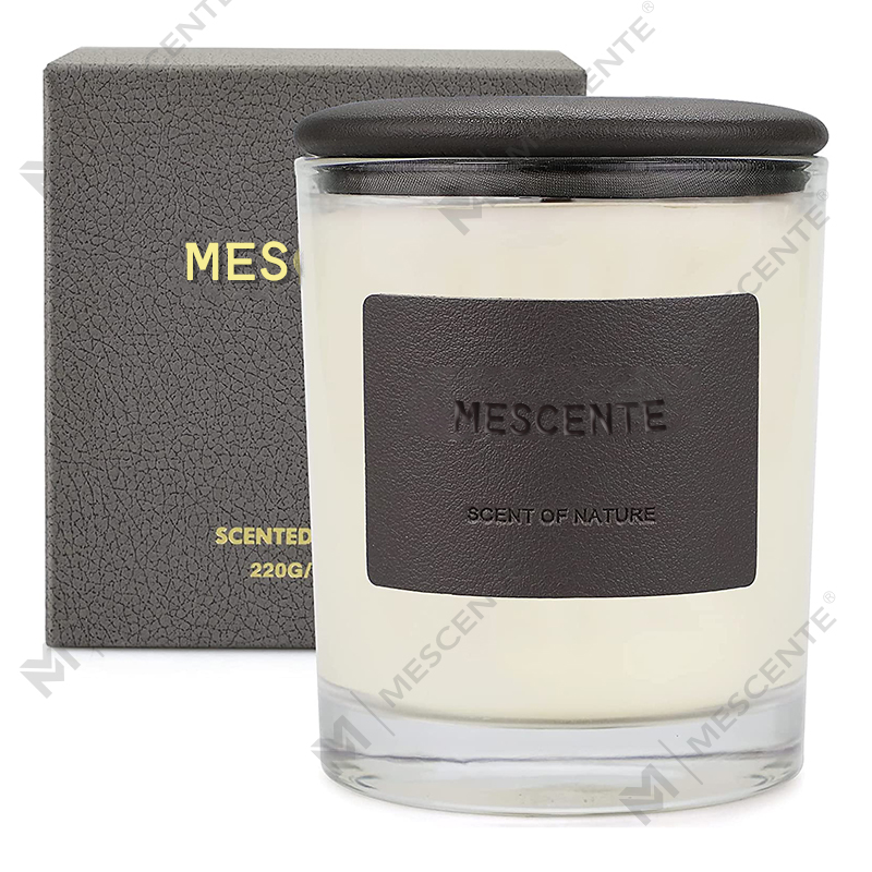 M&Scent vende all'ingrosso bellissime candele in barattoli di vetro riciclato in Cina, candela relax