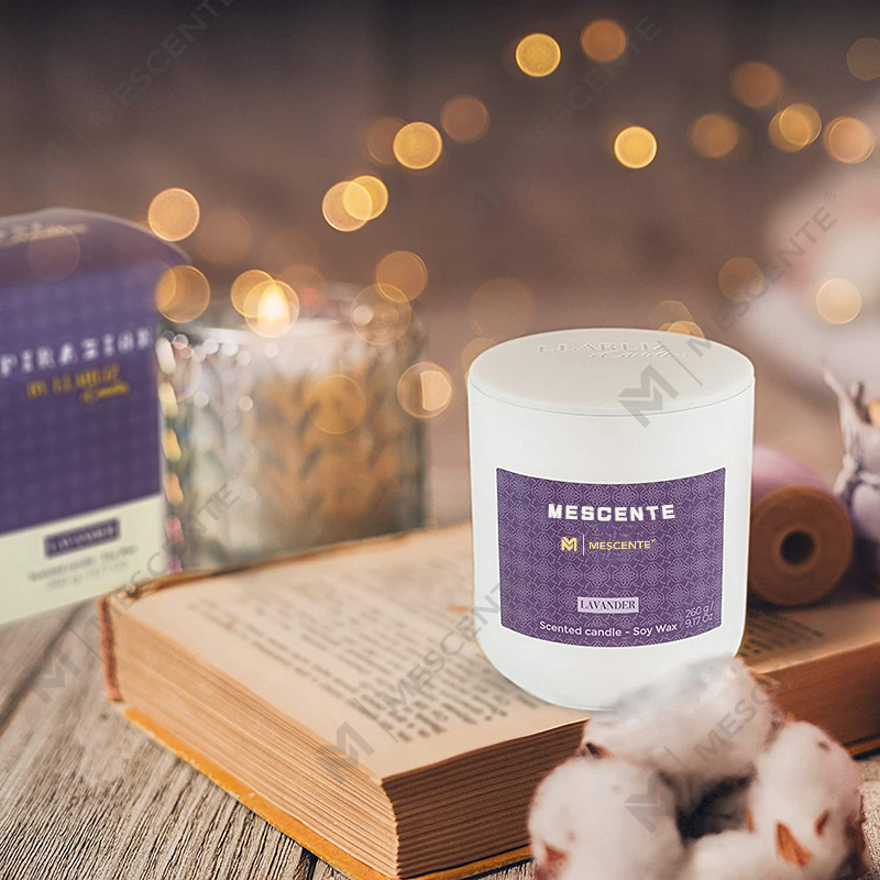 Mini candele a base di soia M&Scent Mason Jar, confezione di lusso candela in marmo cera di soia