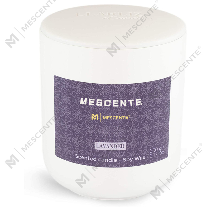 Mini candele a base di soia M&Scent Mason Jar, confezione di lusso candela in marmo cera di soia