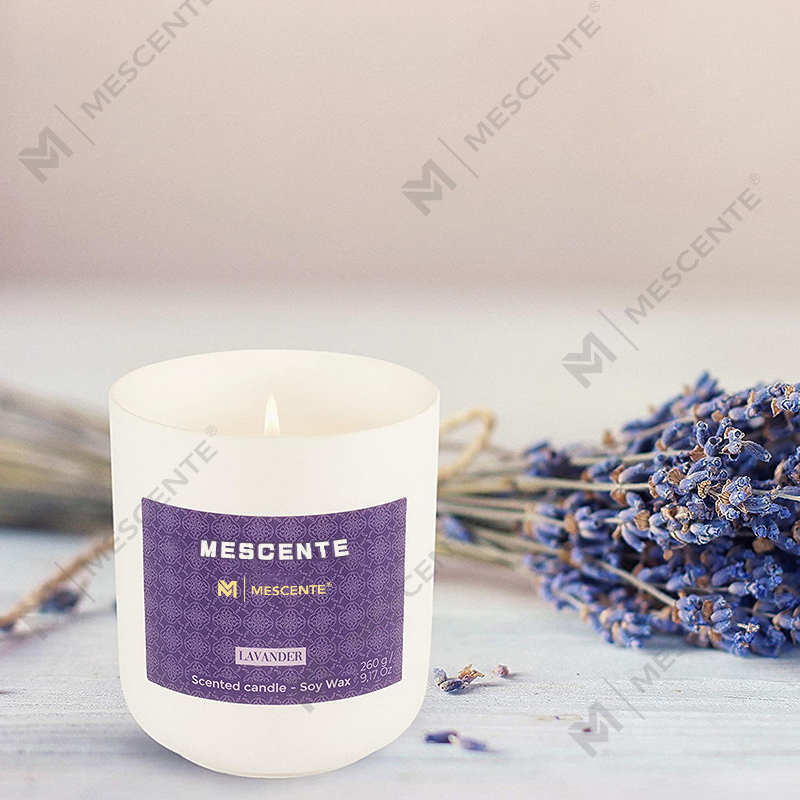 Mini candele a base di soia M&Scent Mason Jar, confezione di lusso candela in marmo cera di soia