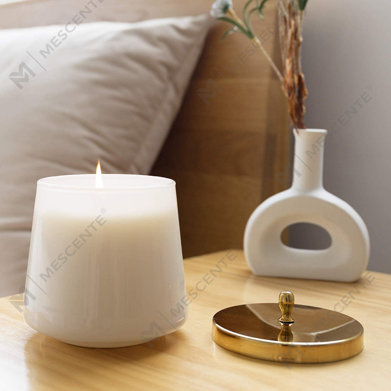 M&Scent Candela di soia profumata con libro di aromaterapia naturale al 100% per la casa, candele profumate in giare grandi